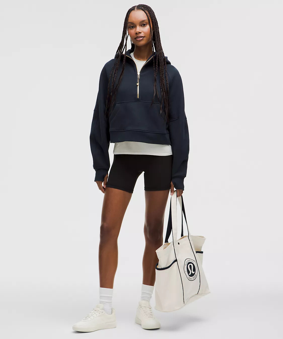 SCUBA OVERSIZED HALF-ZIP HOODIE